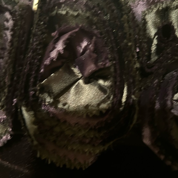 EMPORIO Armani Rosette Appliqué Velvet Dress - Picture 8 of 9